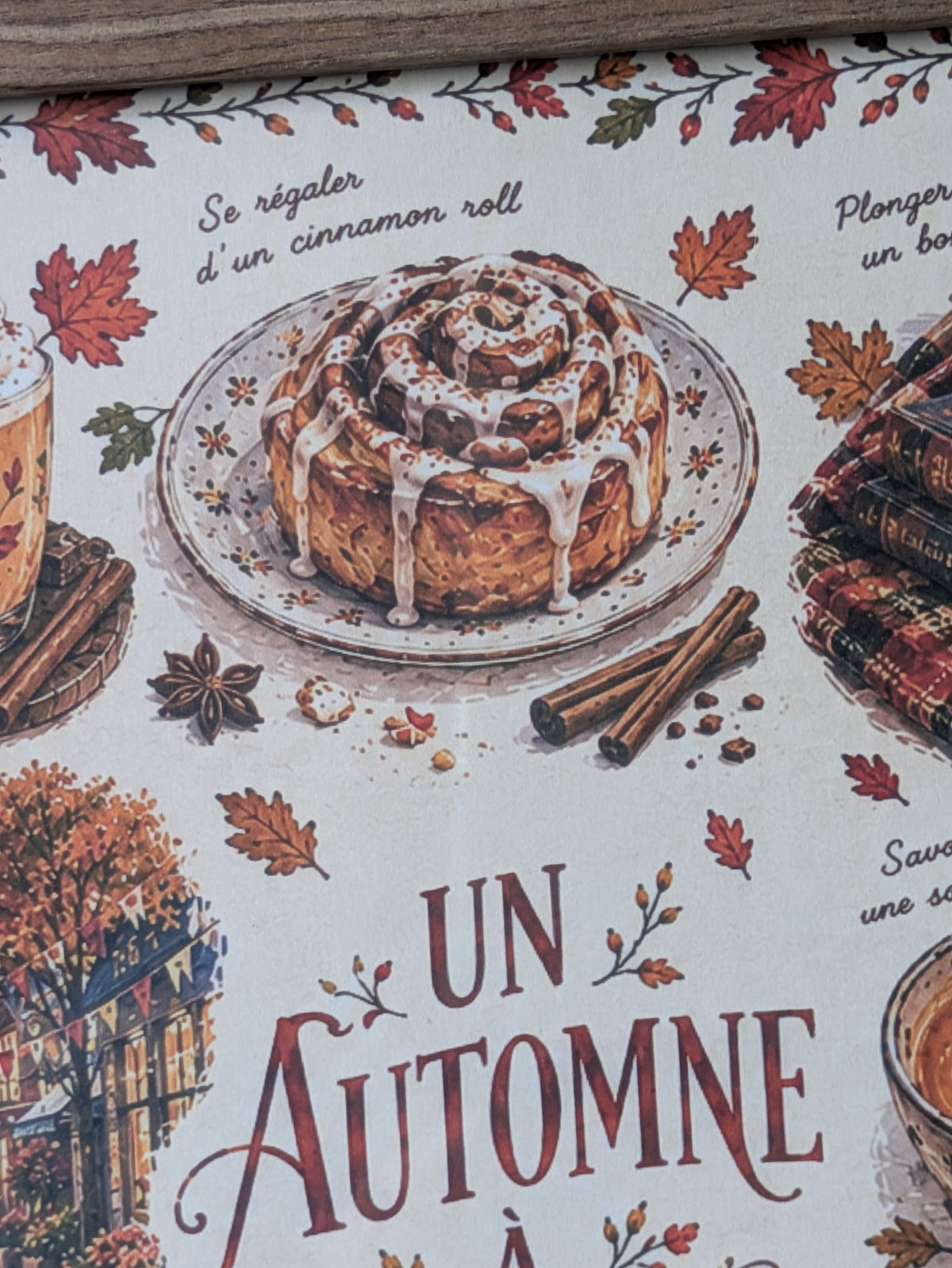 🍂 Affiche "Un Automne à Savourer" - illustration cosy A4 - tirage limité