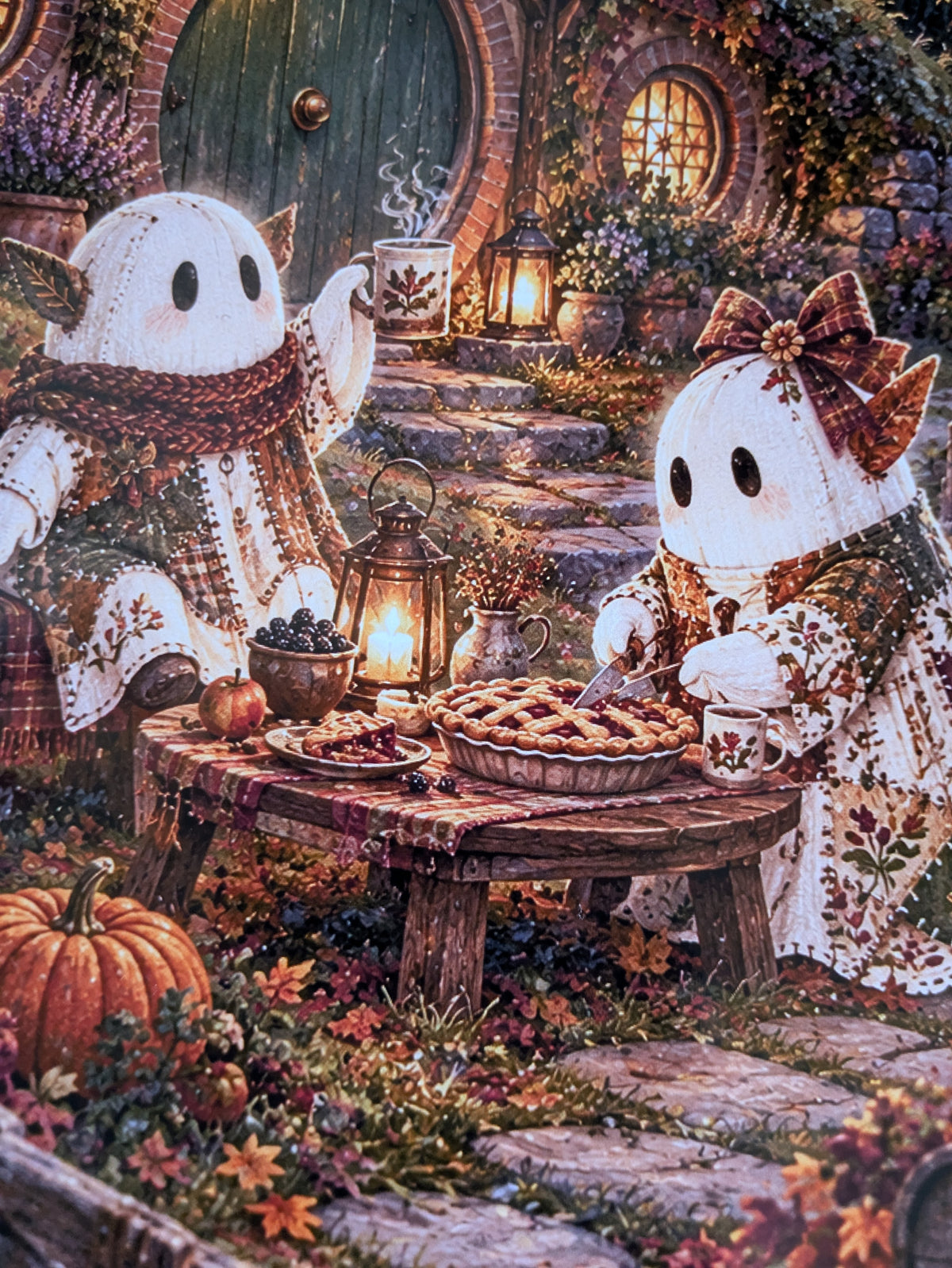 Affiche A4 – Le Goûter sous la colline, fantômes automne