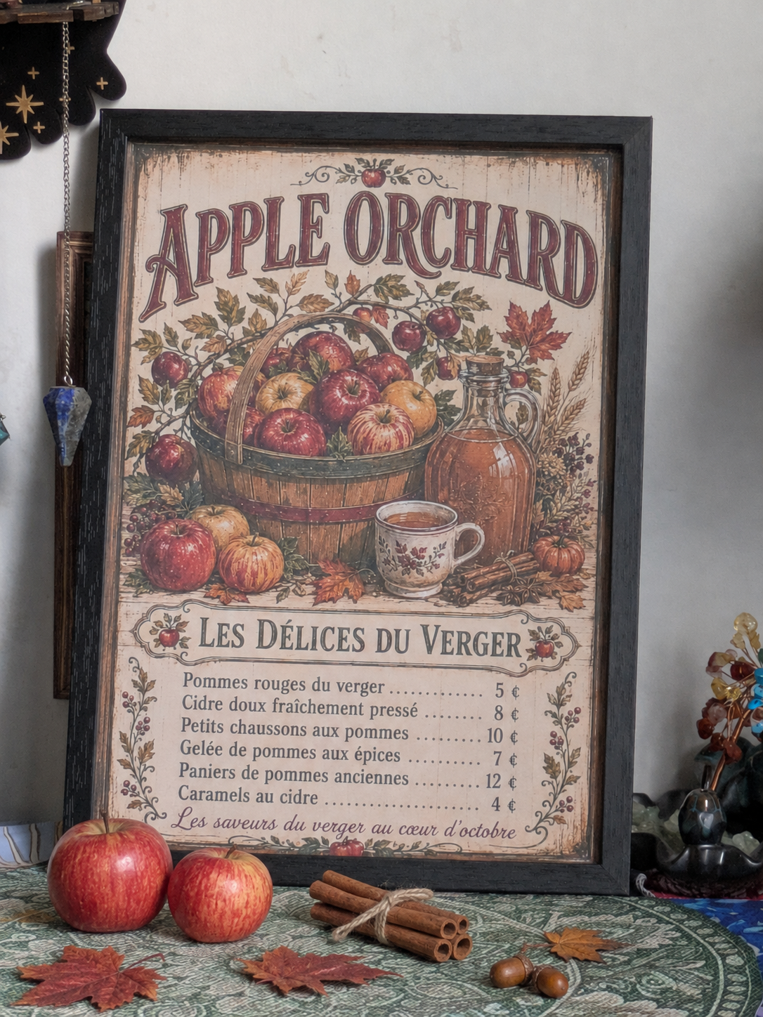 🍂 Collection "Saisons & Saveurs" - affiches vintage A4- illustrations cosy - tirage limité