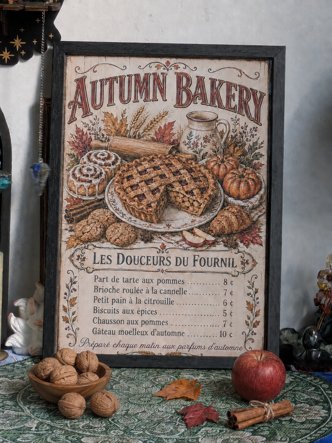 🍂 Collection "Saisons & Saveurs" - affiches vintage A4- illustrations cosy - tirage limité