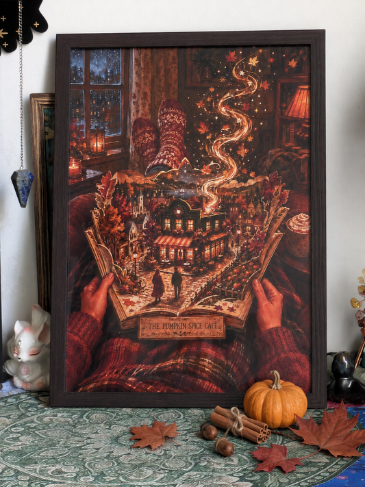 Le Café aux Épices d'Automne - Affiche A4