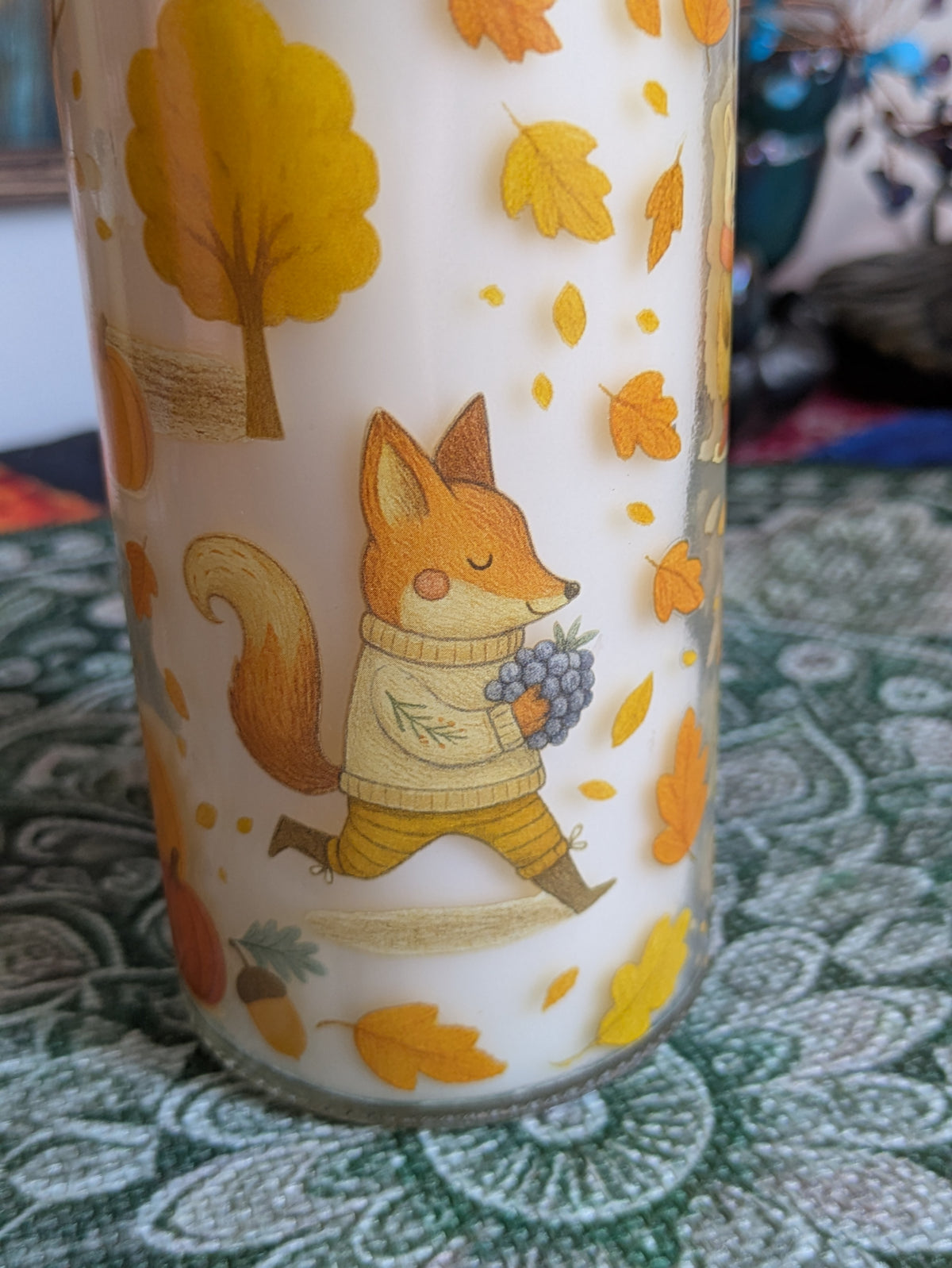 Bougie "Petits Habitants d'Automne"