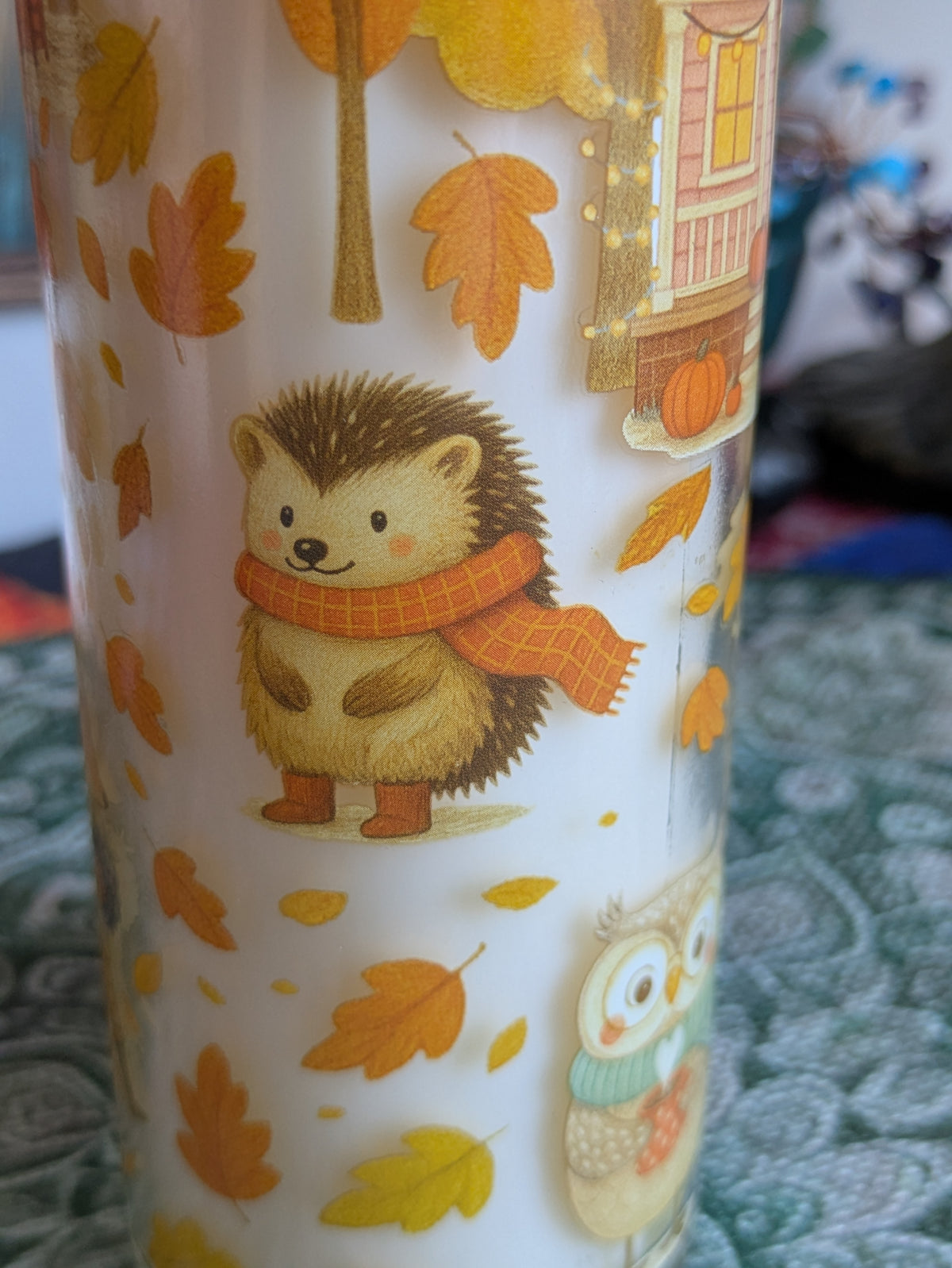 Bougie "Petits Habitants d'Automne"