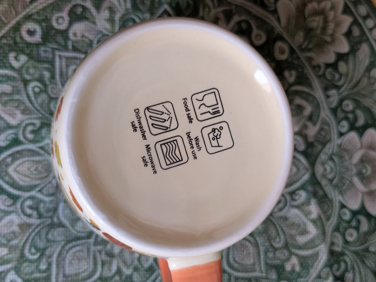 Ensemble Tasse et Infuseur "Petits Habitants d'Automne"
