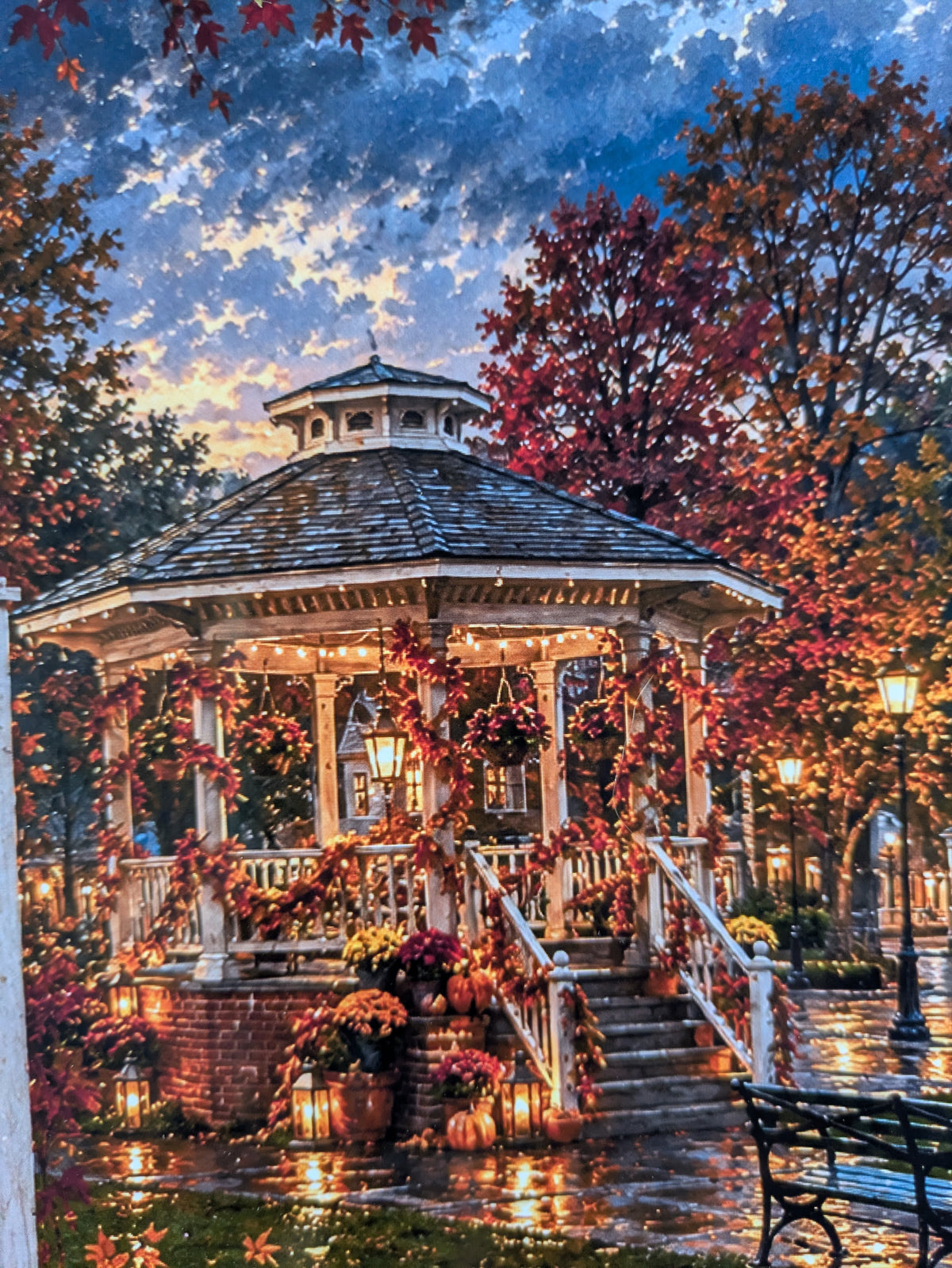 Le Kiosque d'Automne - Affiche A4