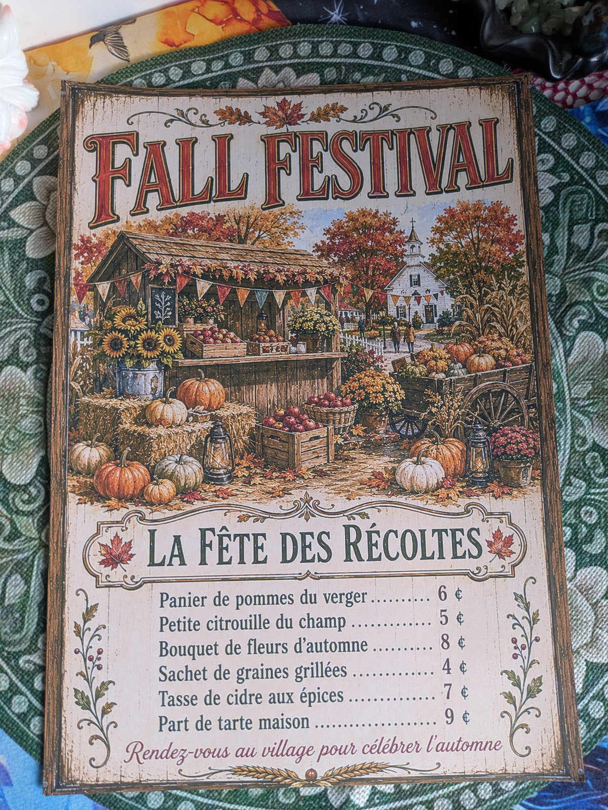 🍂 Collection "Saisons & Saveurs" - affiches vintage A4- illustrations cosy - tirage limité