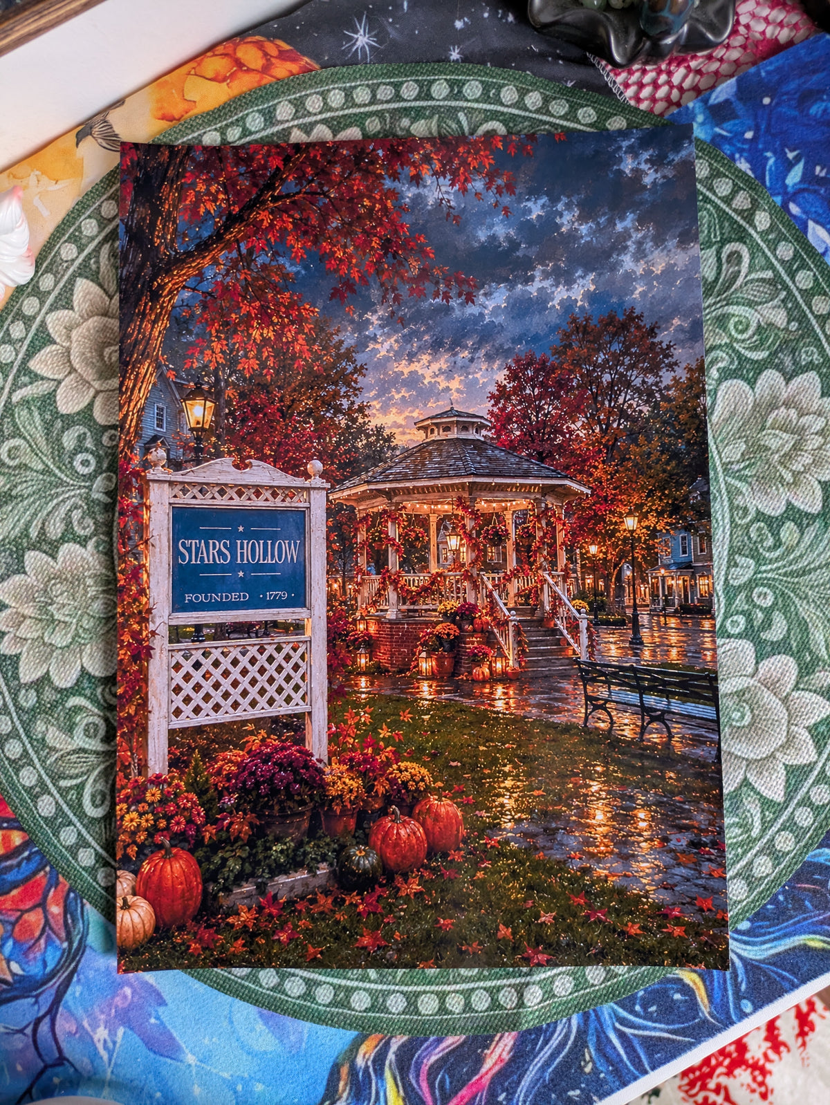Le Kiosque d'Automne - Affiche A4