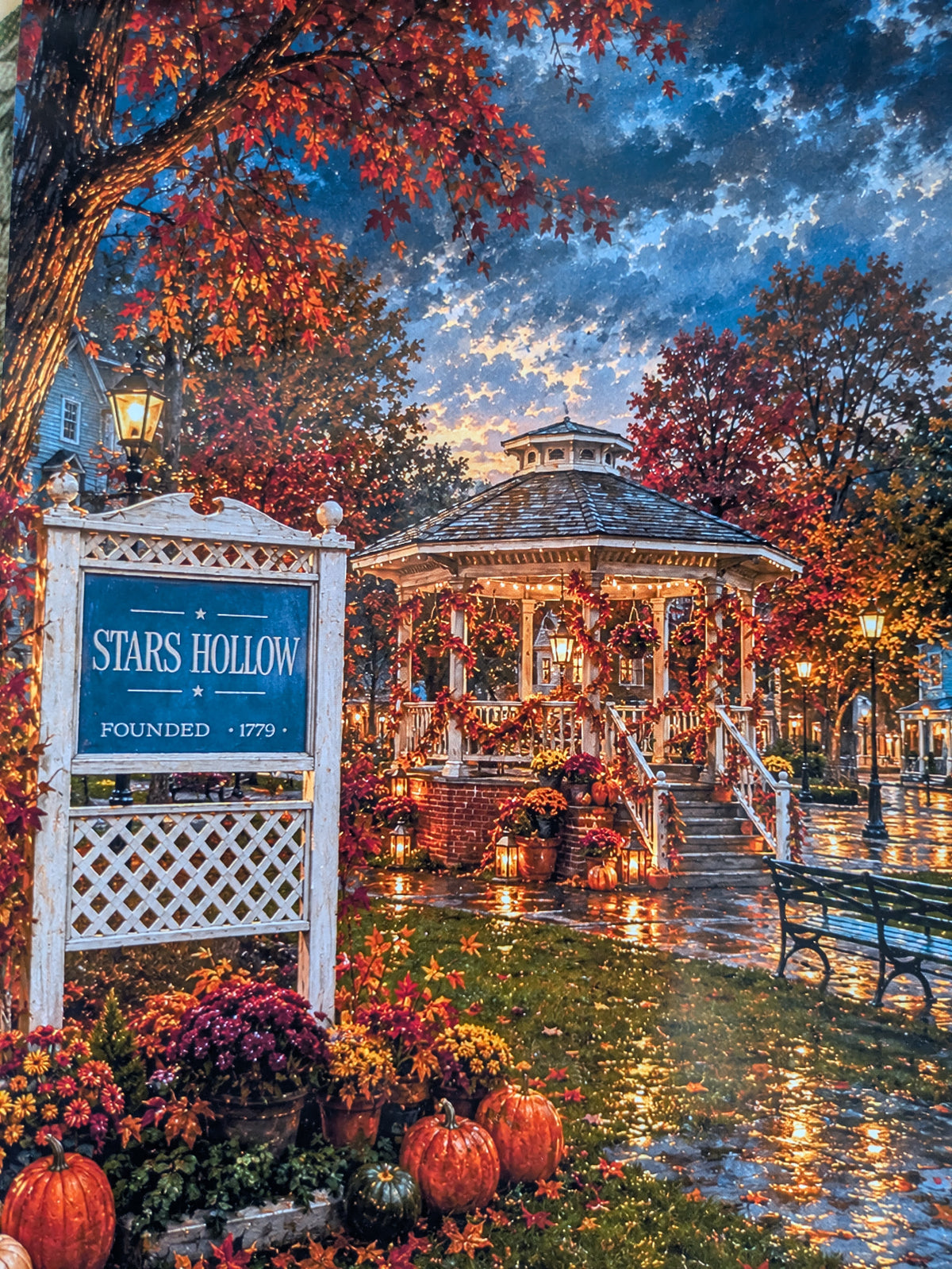 Le Kiosque d'Automne - Affiche A4