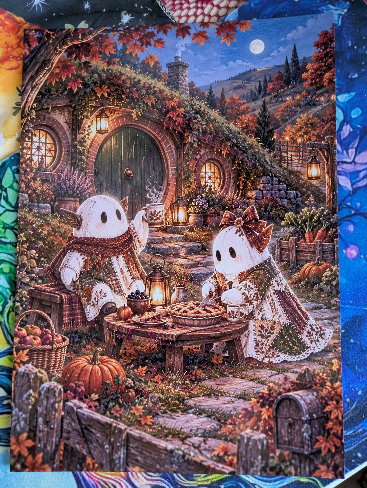 Affiche A4 – Le Goûter sous la colline, fantômes automne