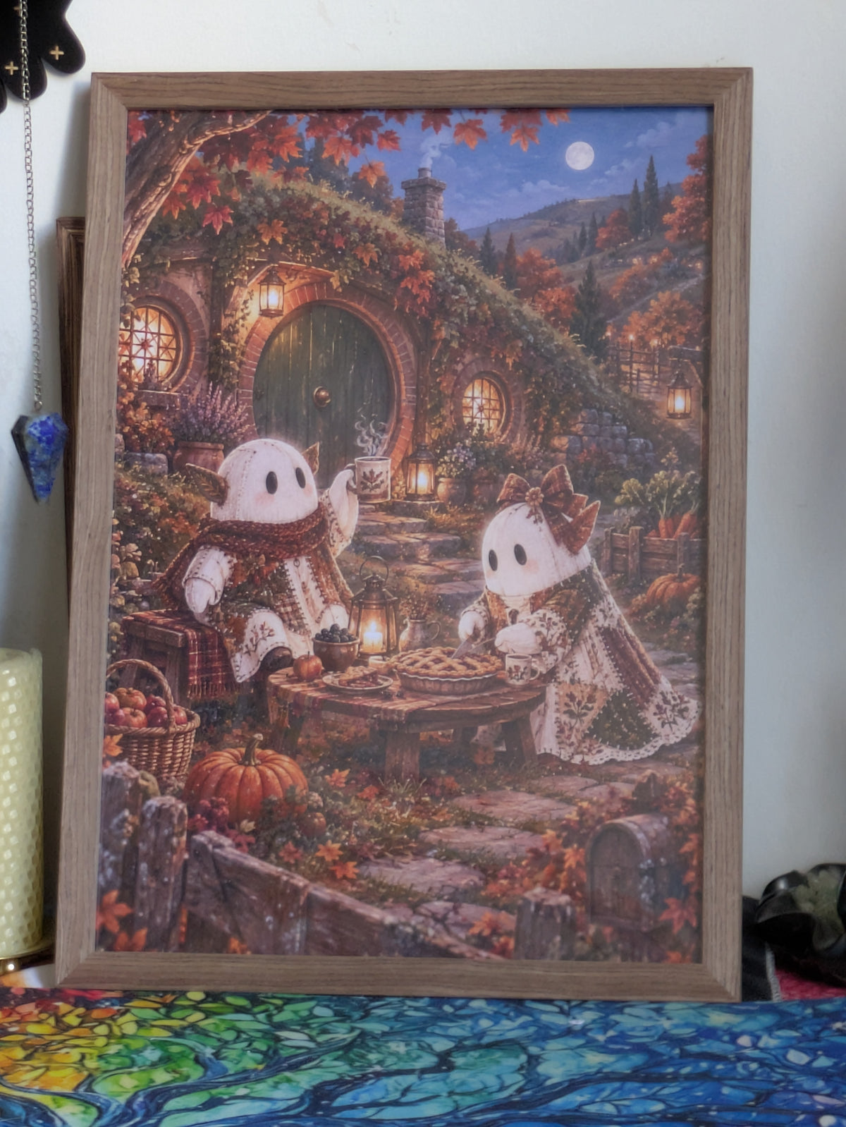 Affiche A4 – Le Goûter sous la colline, fantômes automne