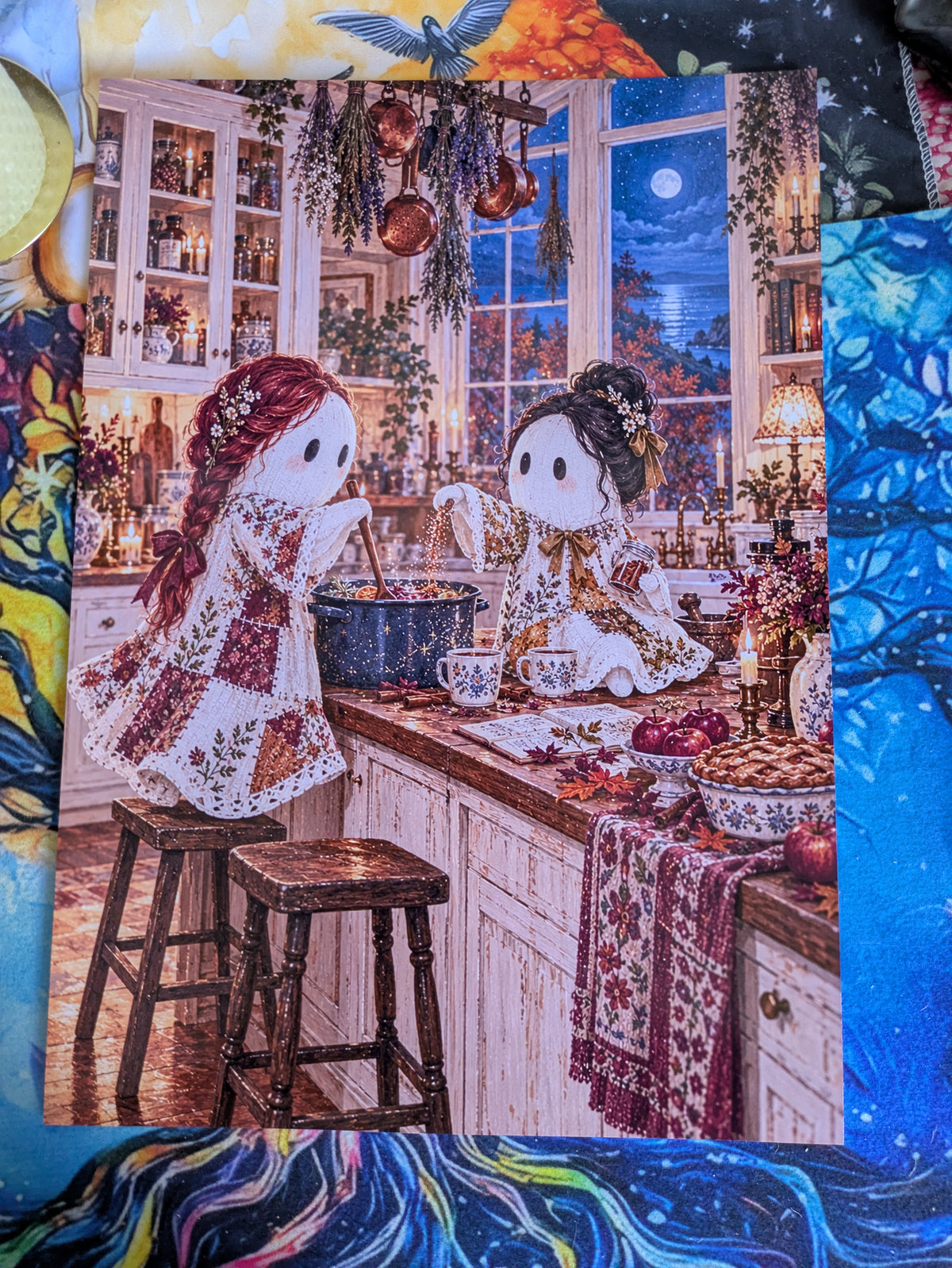 Minuit entre sœurs – Affiche fantômes cuisine magique