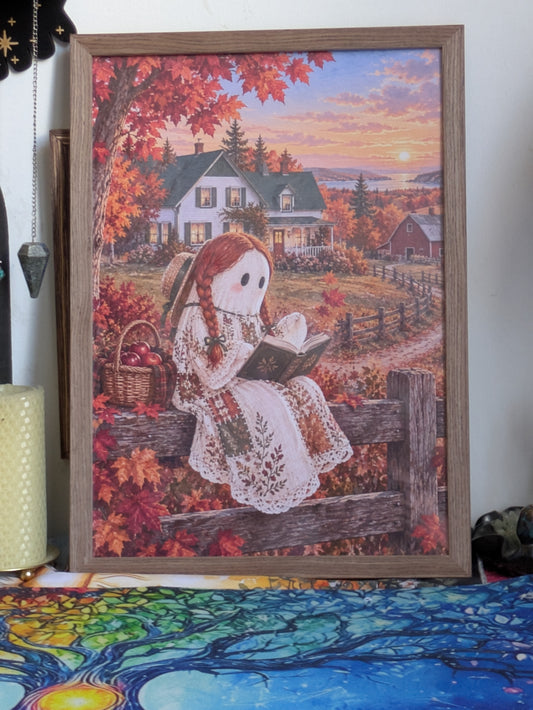 Affiche A4 – Les Rêveries d'automne, fantôme campagne