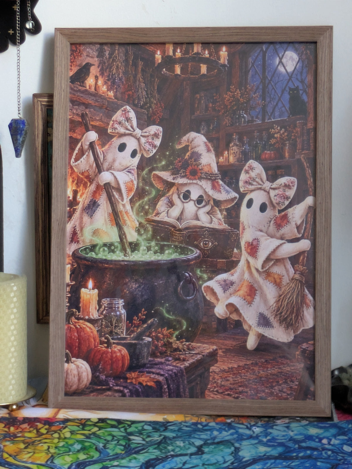Affiche A4 – Le Chaudron des trois sœurs, fantômes sorcières