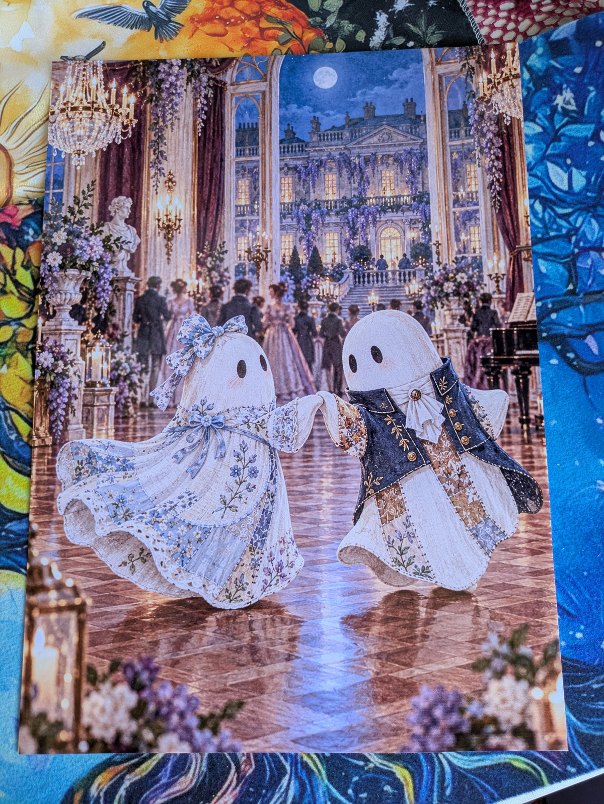 Affiche A4 – Le Bal des esprits, fantômes élégants