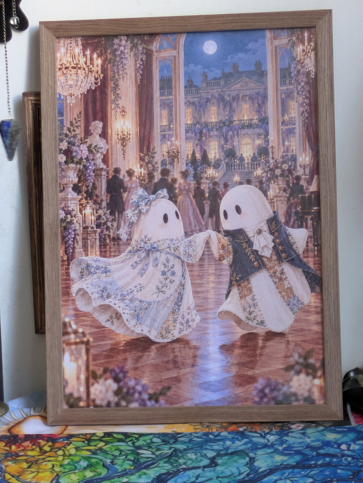 Affiche A4 – Le Bal des esprits, fantômes élégants