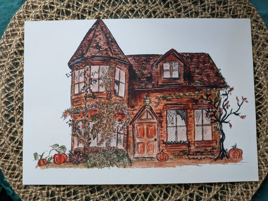 Affiche A4 « Maison Hantée »&nbsp; Caro From Woodland