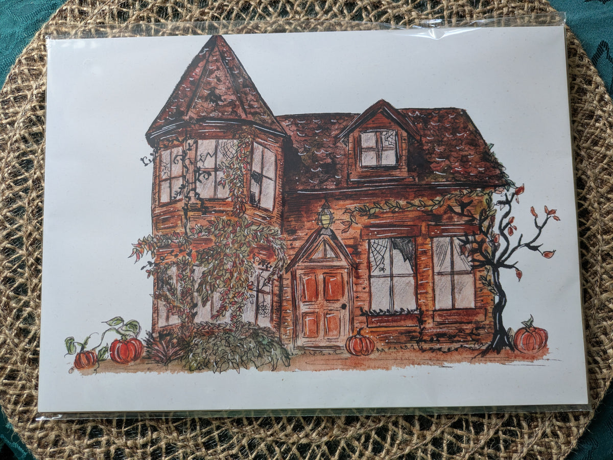 Affiche A4 « Maison Hantée »&nbsp; Caro From Woodland