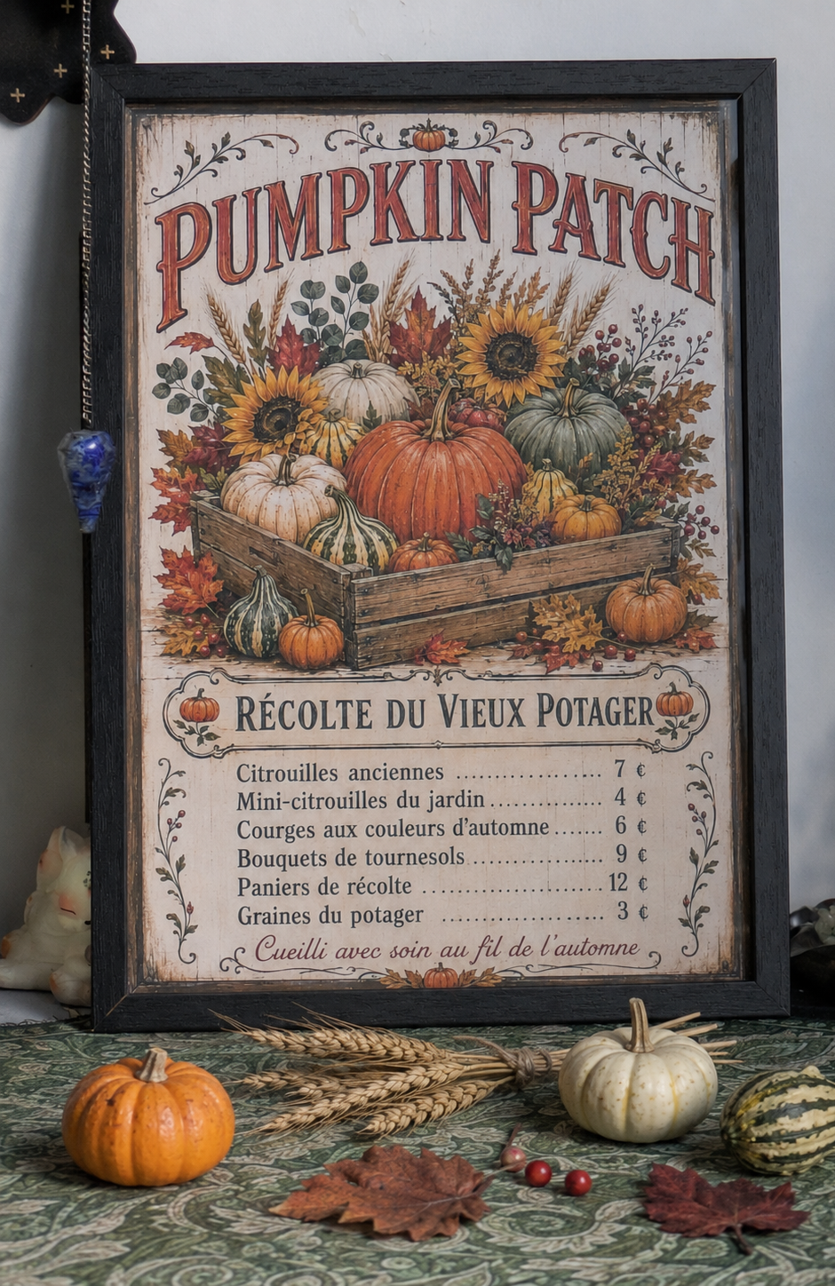 🍂 Collection "Saisons & Saveurs" - affiches vintage A4- illustrations cosy - tirage limité